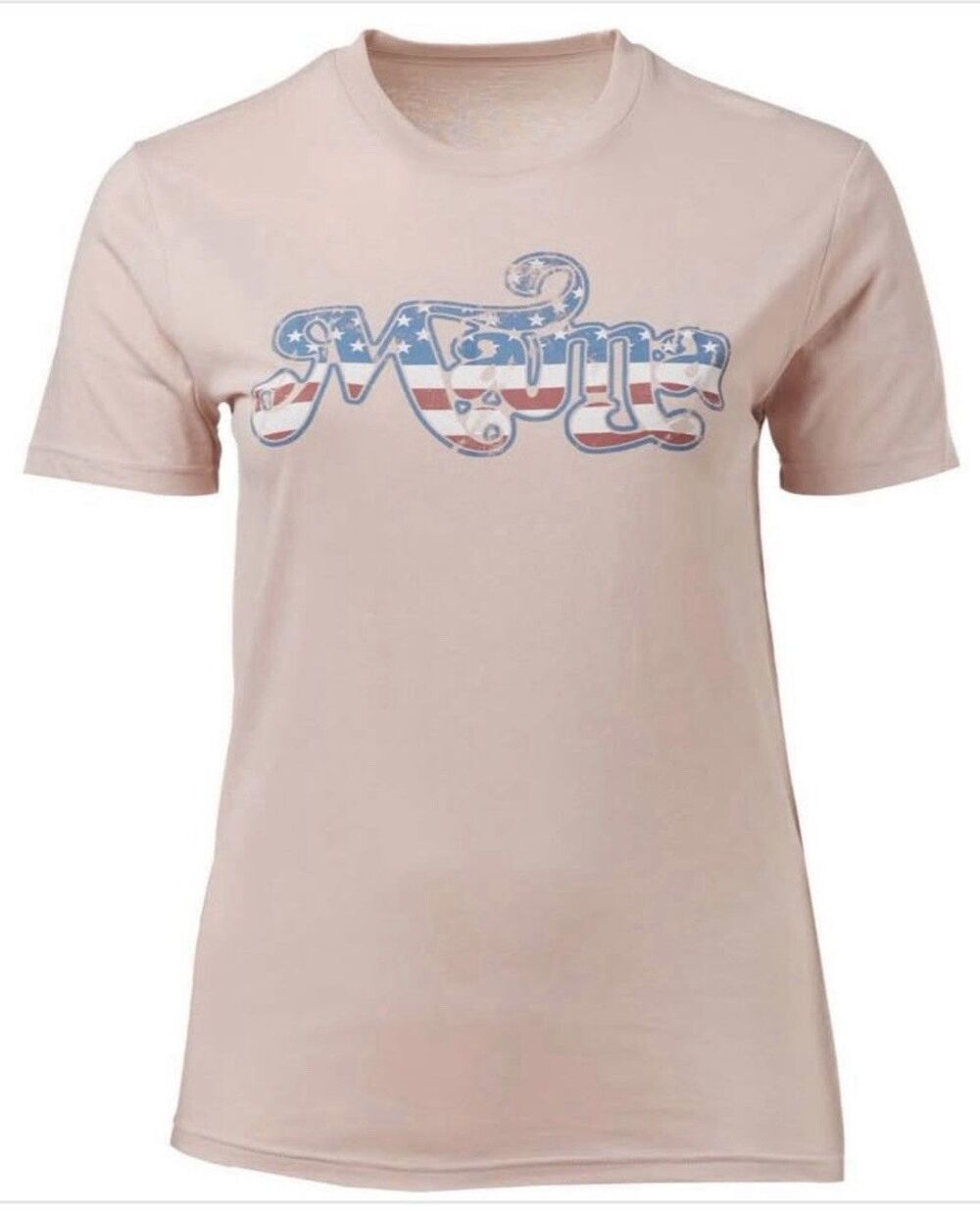 USA 250th T-Shirt Womens 2XL Mama Pink Patriotic 60% Cotton Blend